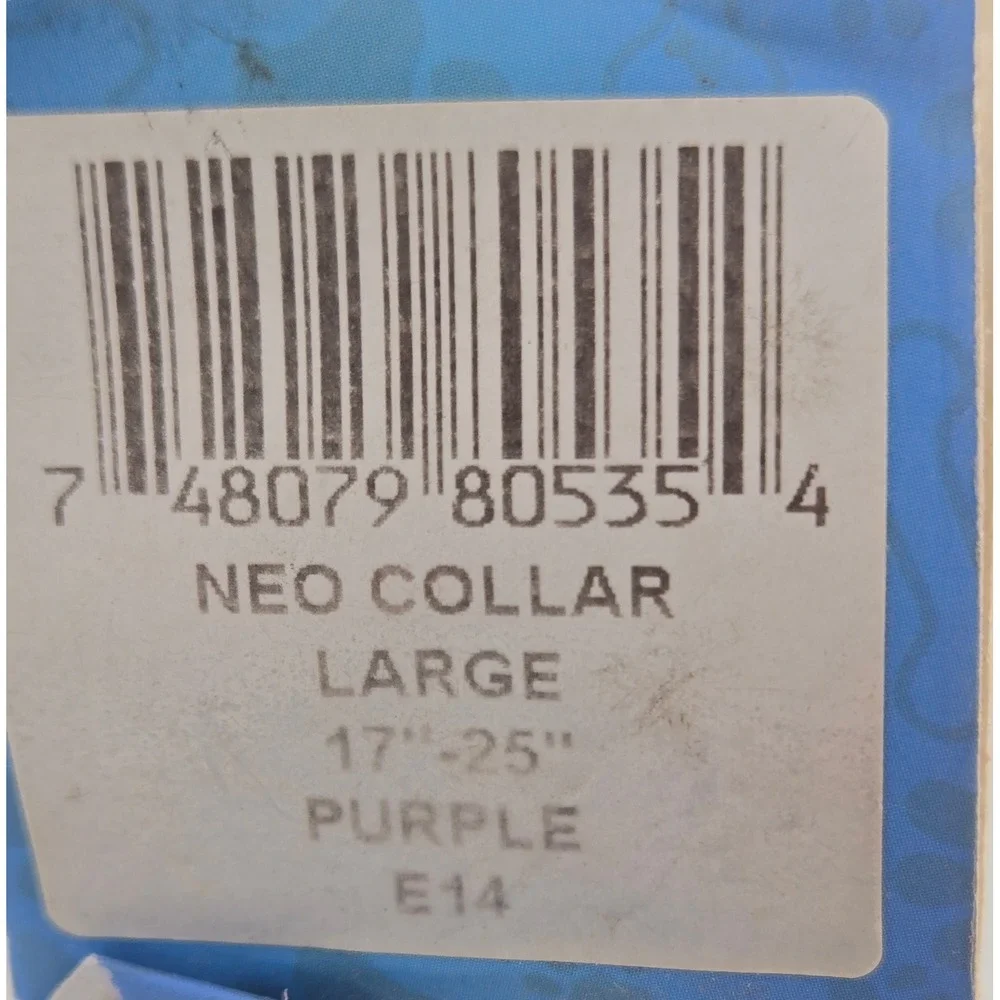 Max & Neo Neo Collar Purple Reflective Nylon Dog Collar Large 17-25in E14